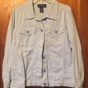 Denim & Co. light jacket blazer Medium